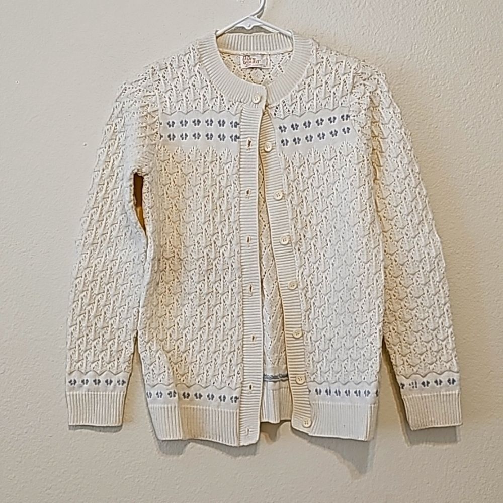 Vintage Knit It’s Pure Gould Cardigan s